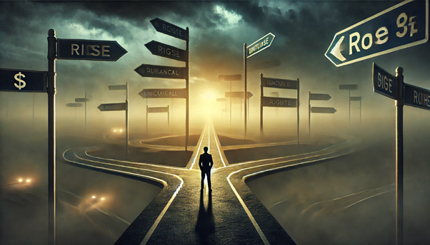 A person standing on a crossroad
AI-generated content may be incorrect.